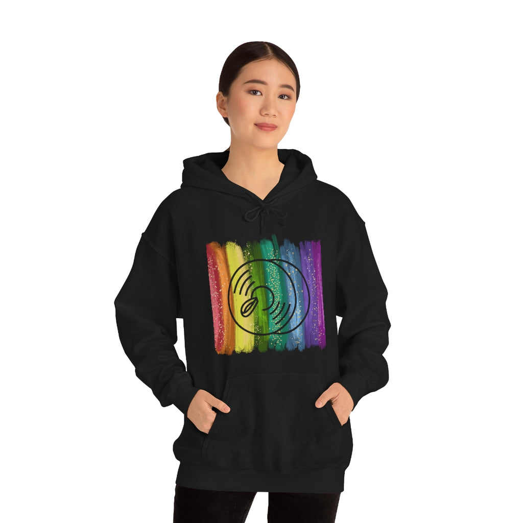 Vintage Rainbow Paint - Cymbals - Hoodie