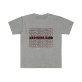 Marching Band - Retro - Maroon - Unisex Softstyle T-Shirt