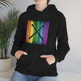 Vintage Rainbow Paint - Drumsticks - Hoodie