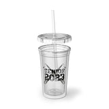 Senior 2023 - Black Lettering - Bass Clarinet - Suave Acrylic Cup