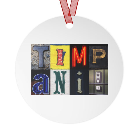 Timpani - Artsy Alphabet - Metal Ornament