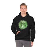 Vintage Green Cloud - Bass Drum - Hoodie