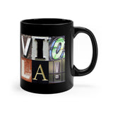 Viola - Artsy Alphabet - 11oz Black Mug