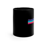 Marching Band - Retro - Bass Drum - 11oz Black Mug