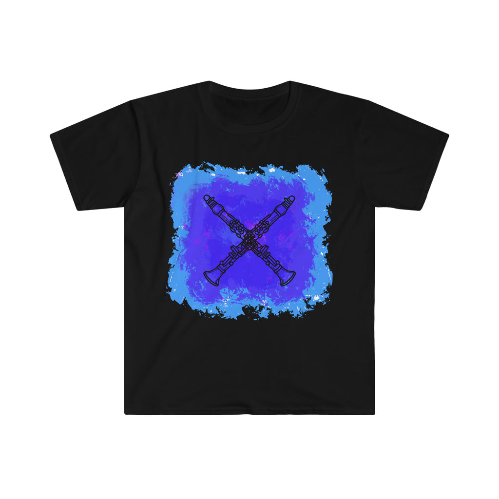 Vintage Blue Cloud - Clarinet - Unisex Softstyle T-Shirt