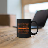 Marching Band - Retro - Orange - 11oz Black Mug