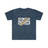 Senior 2023 - White Lettering - Bari Sax - Unisex Softstyle T-Shirt