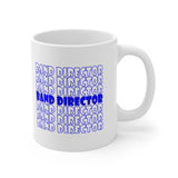 Marching Band - Blue Retro - 11oz White Mug