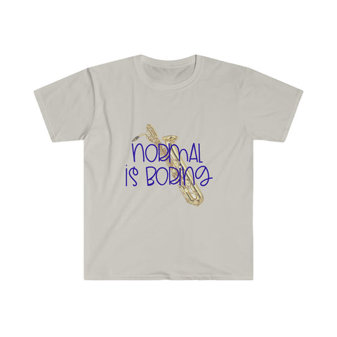 Normal Is Boring - Bari Sax - Unisex Softstyle T-Shirt