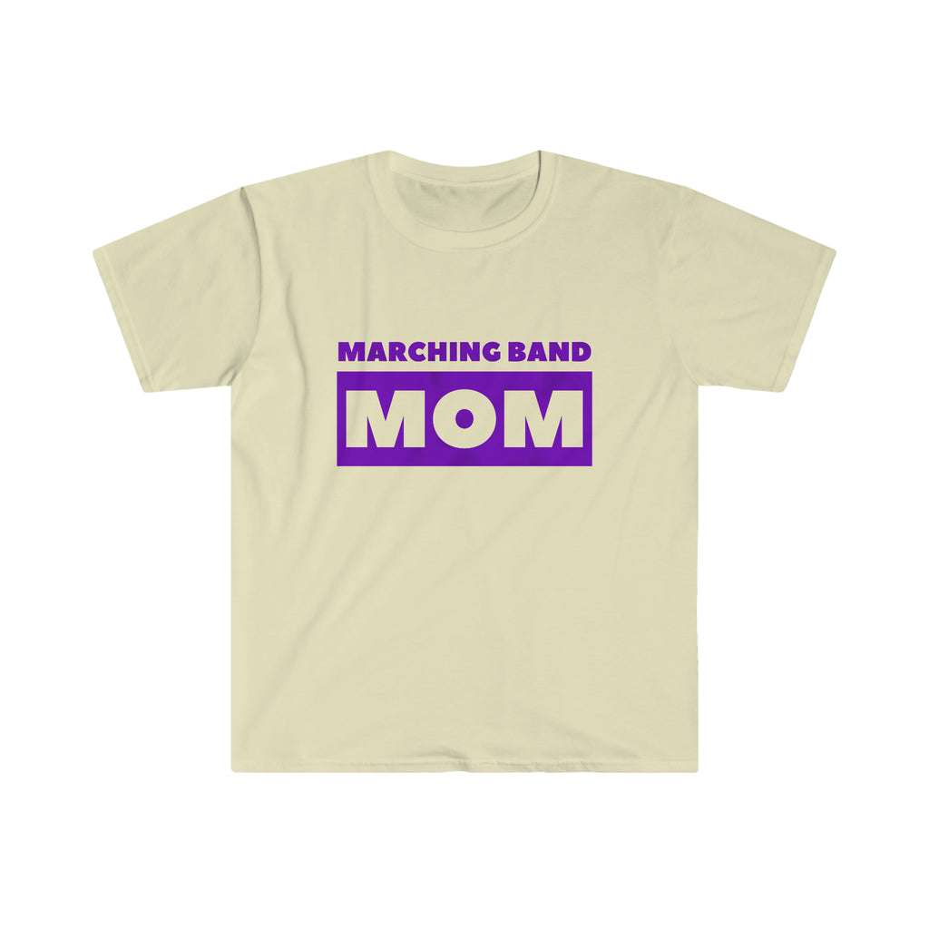 Marching Band Mom - Purple - Unisex Softstyle T-Shirt