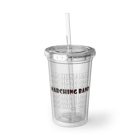 Marching Band - Retro - Maroon - Suave Acrylic Cup