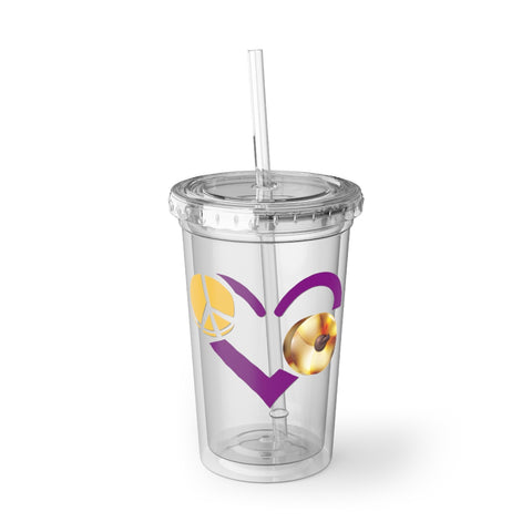 Peace, Love, Cymbals - Suave Acrylic Cup