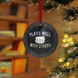 Plays Well With Others - Snare Drum - Metal Ornament