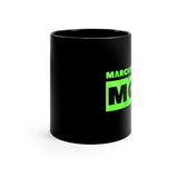 Marching Band Mom - Green - 11oz Black Mug