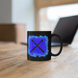 Vintage Blue Cloud - Drumsticks - 11oz Black Mug