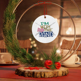 I'm With The Band - Flute - Metal Ornament