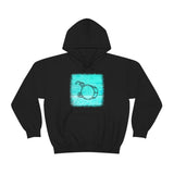 Vintage Turquoise Wood - Bass Drum - Hoodie