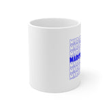 Marching Band - Retro - Blue - 11oz White Mug