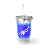 Vintage Blue Cloud - Trumpet - Suave Acrylic Cup