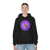 Vintage Grunge Purple Circle - Alto Saxophone - Hoodie