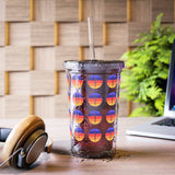 Vintage Grunge Circle Sunset - Bassoon - Suave Acrylic Cup - Pattern