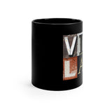 Viola - Artsy Alphabet - 11oz Black Mug