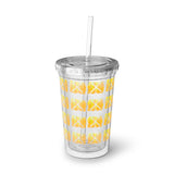 Vintage Yellow Cloud - Drumsticks - Suave Acrylic Cup - Pattern