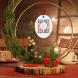 Senior Retro - Drumsticks - Metal Ornament