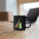 All Hail The First Chair - Alto Sax - 11oz Black Mug