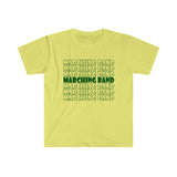 Marching Band - Retro - Green - Unisex Softstyle T-Shirt