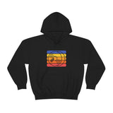 Vintage Grunge Lines Sunset - Cymbals - Hoodie