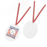 Senior Retro - Drumsticks - Metal Ornament