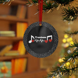 Trombone - Heartbeat - Metal Ornament