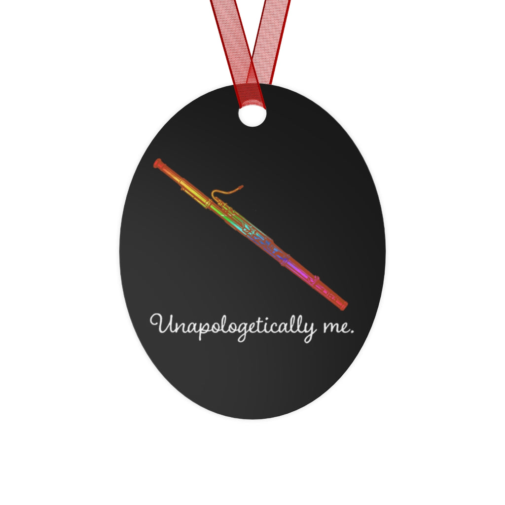 Unapologetically Me - Rainbow - Bassoon - Metal Ornament