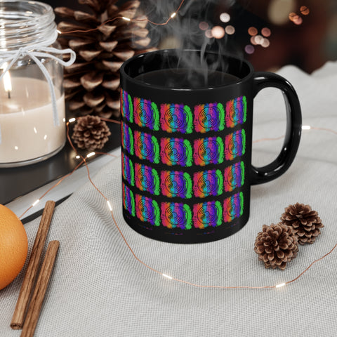 Vintage Rainbow Cloud - Cymbals - 11oz Black Mug - Pattern